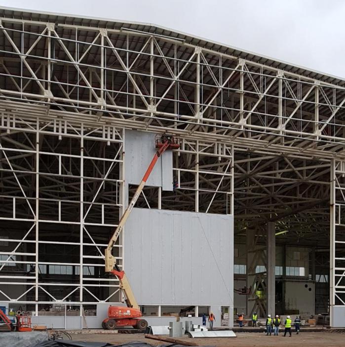 Projeto e Execução Portão do Hangar American Airlines - Guarulhos/SP