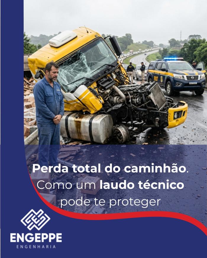 Perda total do caminhão: como um laudo técnico pode proteger o transportador