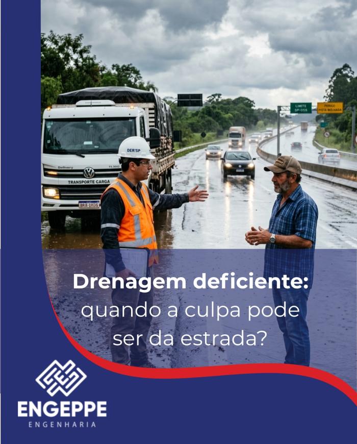 Drenagem deficiente: quando a culpa pode ser da estrada e não do motorista?