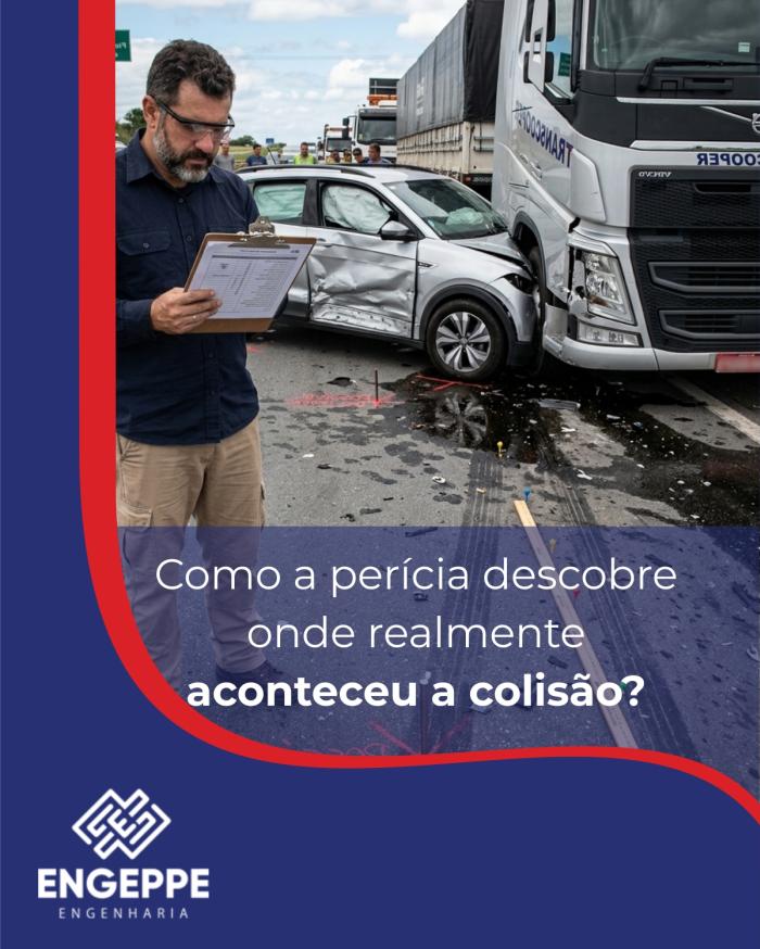 O ponto de impacto: como a perícia descobre onde realmente aconteceu a colisão?